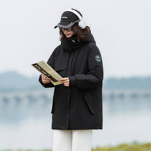 23H1126 Shascullfites Melody Women Jacket Winter Clothes for Women Hooded Long Women's Winter Down Jacket Casual Fashion Loose