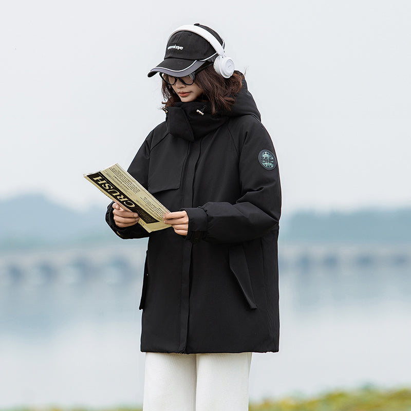 23H1126 Shascullfites Melody Women Jacket Winter Clothes for Women Hooded Long Women's Winter Down Jacket Casual Fashion Loose