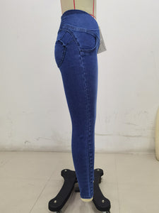 SH301 Shascullfites Dark Blue X Cross Flare G2 Lift Jeans