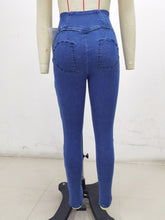 Load image into Gallery viewer, SH301 Shascullfites Dark Blue X Cross Flare G2 Lift Jeans