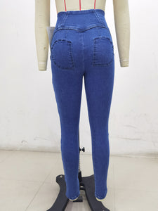 SH301 Shascullfites Dark Blue X Cross Flare G2 Lift Jeans