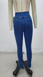 SH301 Shascullfites Dark Blue X Cross Flare G2 Lift Jeans
