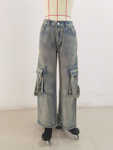 HT031502 Shascullfites Blue Cargo Pants