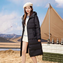Load image into Gallery viewer, K2023B0011 Shascullfites Melody Women Winter Clothes Women&#39;s Long Down Coat Fashionable White Duck Down Warm Jacket Female Hooded