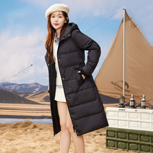 Load image into Gallery viewer, K2023B0011 Shascullfites Melody Women Winter Clothes Women&#39;s Long Down Coat Fashionable White Duck Down Warm Jacket Female Hooded