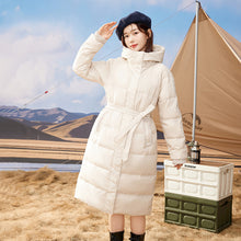 Load image into Gallery viewer, K2023B0011 Shascullfites Melody Women Winter Clothes Women&#39;s Long Down Coat Fashionable White Duck Down Warm Jacket Female Hooded