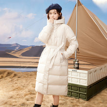 Load image into Gallery viewer, K2023B0011 Shascullfites Melody Women Winter Clothes Women&#39;s Long Down Coat Fashionable White Duck Down Warm Jacket Female Hooded