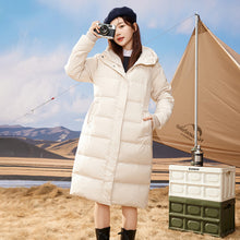 Load image into Gallery viewer, K2023B0011 Shascullfites Melody Women Winter Clothes Women&#39;s Long Down Coat Fashionable White Duck Down Warm Jacket Female Hooded