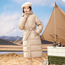 Load image into Gallery viewer, K2023B0011 Shascullfites Melody Women Winter Clothes Women&#39;s Long Down Coat Fashionable White Duck Down Warm Jacket Female Hooded