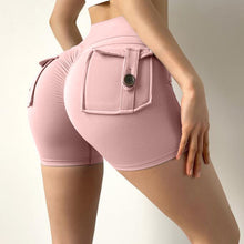 Load image into Gallery viewer, YG16-YG26 Shascullfites Melody Sports Yoga Cargo Shorts with Pockets
