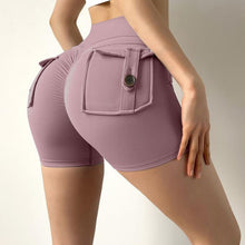 Load image into Gallery viewer, YG16-YG26 Shascullfites Melody Sports Yoga Cargo Shorts with Pockets
