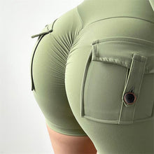 Load image into Gallery viewer, YG16-YG26 Shascullfites Melody Sports Yoga Cargo Shorts with Pockets