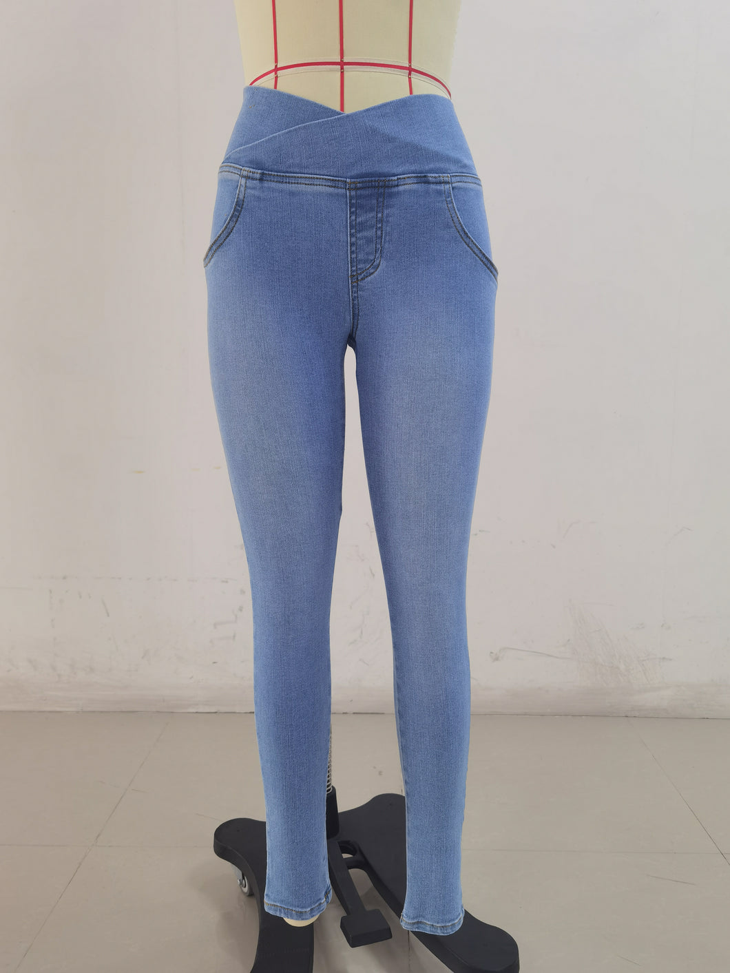 SH303 Shascullfites Sky Blue X Cross G2 Lift Jeans