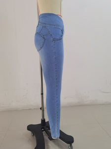 SH303 Shascullfites Sky Blue X Cross G2 Lift Jeans