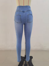 Load image into Gallery viewer, SH303 Shascullfites Sky Blue X Cross G2 Lift Jeans