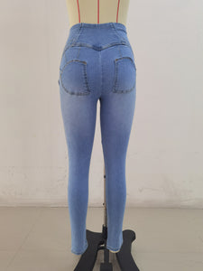 SH303 Shascullfites Sky Blue X Cross G2 Lift Jeans