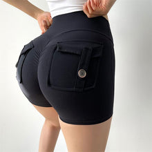 Load image into Gallery viewer, YG16-YG26 Shascullfites Melody Sports Yoga Cargo Shorts with Pockets