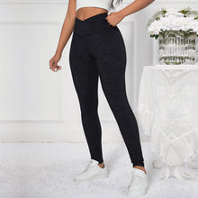 Load image into Gallery viewer, 2128XCBPCVL Shascullfites Melody X Cross Black Polyamide Camo V Shape Leggings