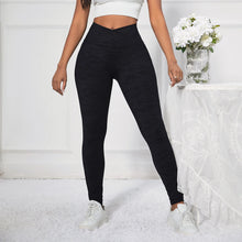 Load image into Gallery viewer, 2128XCBPCVL Shascullfites Melody X Cross Black Polyamide Camo V Shape Leggings