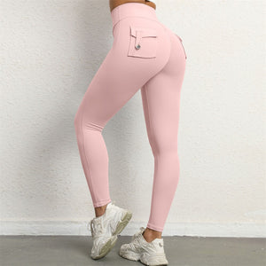 YG01-YG13 Shascullfites Melody Yoga Pants Pocket Push Up Leggings Women Gym Sport Fitness Yoga High Waist Leggings