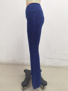 SH201 Shascullfites Dark Blue X Cross Flare G2 Lift Jeggings