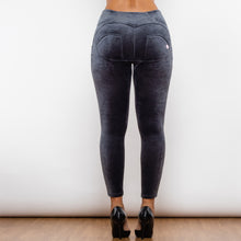 Load image into Gallery viewer, 314GCHLL Shascullfites Grey Chenille High Waist Lifting Leggings