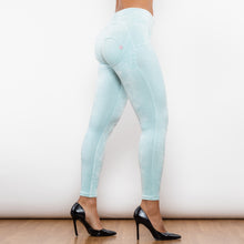 Load image into Gallery viewer, 315EGCHLL Shascullfites Emerald Green Chenille High Waist Lifting Leggings