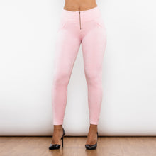 Load image into Gallery viewer, 317PCHLL Shascullfites Pink Chenille High Waist Lifting Leggings