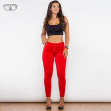 Load image into Gallery viewer, 318RCHLL Shascullfites Red Chenille High Waist Lifting Leggings