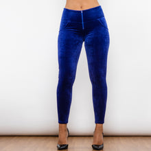 Load image into Gallery viewer, 313BCHLL Shascullfites Blue Chenille High Waist Lifting Leggings