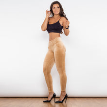 Load image into Gallery viewer, 319YCHLL Shascullfites Yellow Chenille High Waist Lifting Leggings