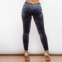 Load image into Gallery viewer, 306GCMLL Shascullfites Grey Chenille Middle Waist Lifting Leggings