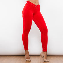 Load image into Gallery viewer, 310RCMLL Shascullfites Red Chenille Middle Waist Lifting Leggings