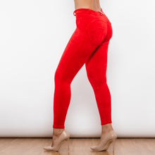Load image into Gallery viewer, 310RCMLL Shascullfites Red Chenille Middle Waist Lifting Leggings