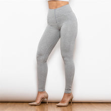 Load image into Gallery viewer, 34034HWGK Shascullfites High Waist Grey Knitted Leggings
