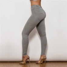 Load image into Gallery viewer, 35035MWGK Shascullfites Middle Waist Grey Knitted Leggings