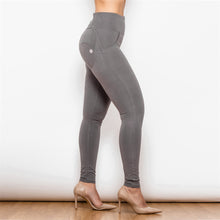 Load image into Gallery viewer, 36036HWOK Shascullfites High Waist Olive Knitted Leggings