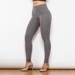 36036HWOK Shascullfites High Waist Olive Knitted Leggings