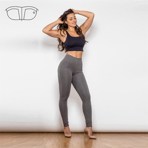 36036HWOK Shascullfites High Waist Olive Knitted Leggings