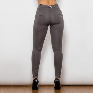37037MWOK Shascullfites Middle Waist Olive Knitted Leggings