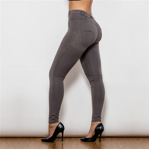 37037MWOK Shascullfites Middle Waist Olive Knitted Leggings