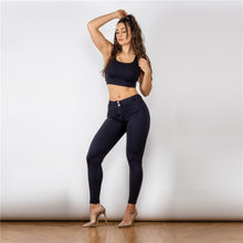 Load image into Gallery viewer, 2124LWBlulu Shascullfites Lulu Low waist black Leggings