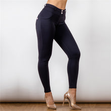 Load image into Gallery viewer, 2124LWBlulu Shascullfites Lulu Low waist black Leggings
