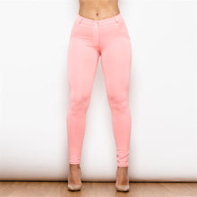 Load image into Gallery viewer, 75045MWPK Shascullfites Middle Waist Pink Knitted Leggings