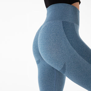 SSL017 Shascullfites Melody Yoga Leggings Women Gym Pants Seamless Solid Sports Leggings High Waist Push Up Leggings Running Tights Gym