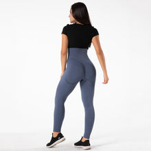 Load image into Gallery viewer, SSL010 Shascullfites Melody Fitness High Waist Leggings Tummy Control Seamless Energy Gymwear Workout Running Yoga Pants Hip Lifting