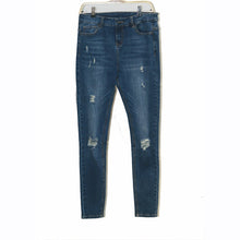 Load image into Gallery viewer, 77DblueJR Shascullfites Dark Blue Jeans Ripped