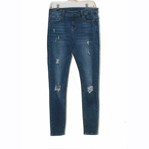 77DblueJR Shascullfites Dark Blue Jeans Ripped