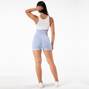 SSL003 Shascullfites Melody Seamless High Waisted Workout Shorts Women Stretchy Athletic Shorts Soft Women Fitness Yoga Biker Shorts