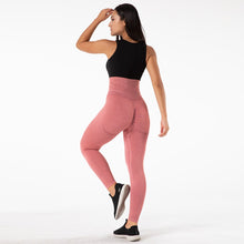 Load image into Gallery viewer, SSL020 Shascullfites Melody Scrunch Butt Running Training Leggings Seamless Yoga Pants High Waist Belly Control Sports Leggings Pink